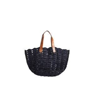 Mar Y Sol 'Paros' Blue Raffia Tote